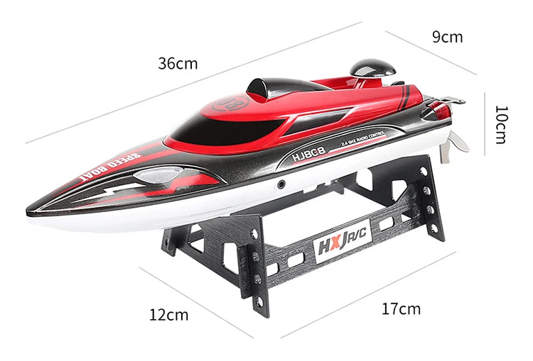 HJ808 RC Boat, Please allow 0-1cm error due to manual measurement.