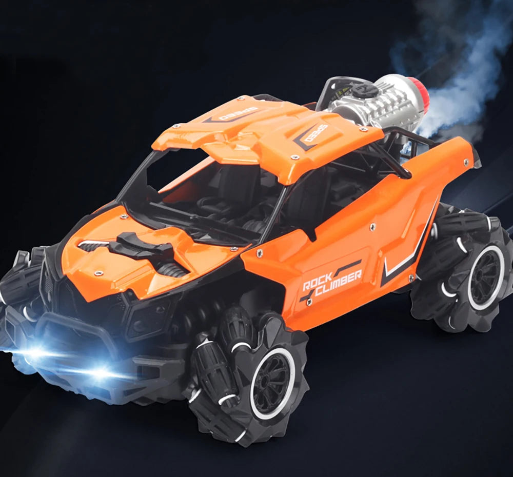Paisible جديد روك الزاحف الكهربائية 4WD الانجراف RC سيارة - 2.4Ghz التحكم عن بعد حيلة رذاذ سيارات لعب للأولاد آلة على التحكم بالراديو 20 1-2cm error may exist by different measure way . Package: Retail Box .