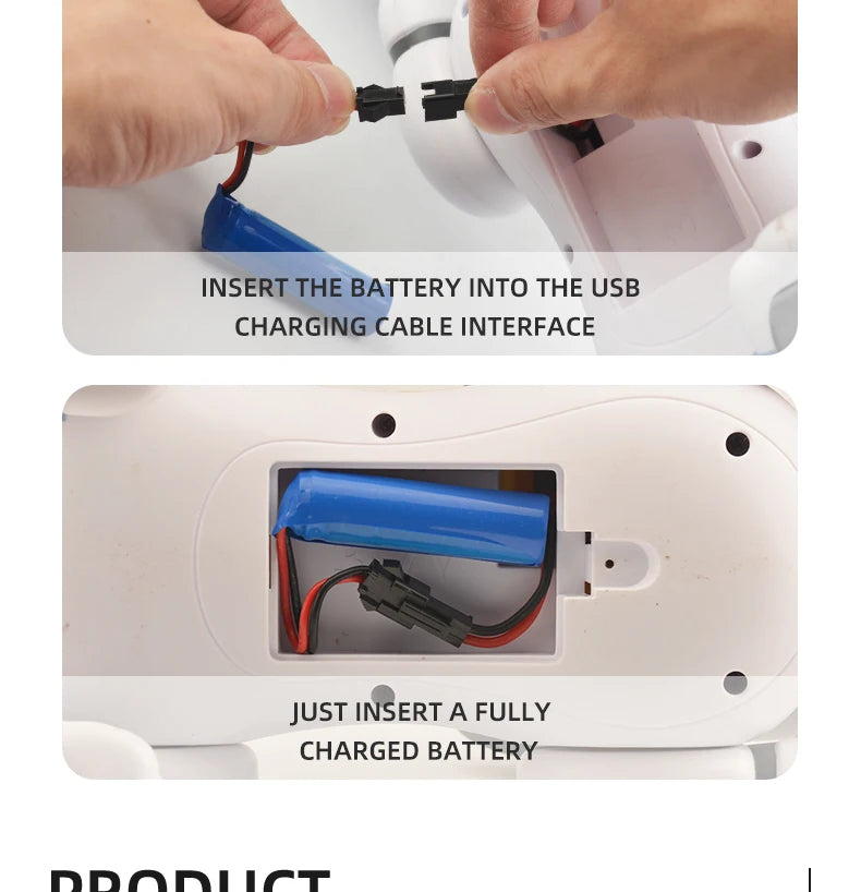 Funny RC Robot Electronic Dog Stunt Dog, INSERT A FULLY CHARGED BATTERY Ddodt