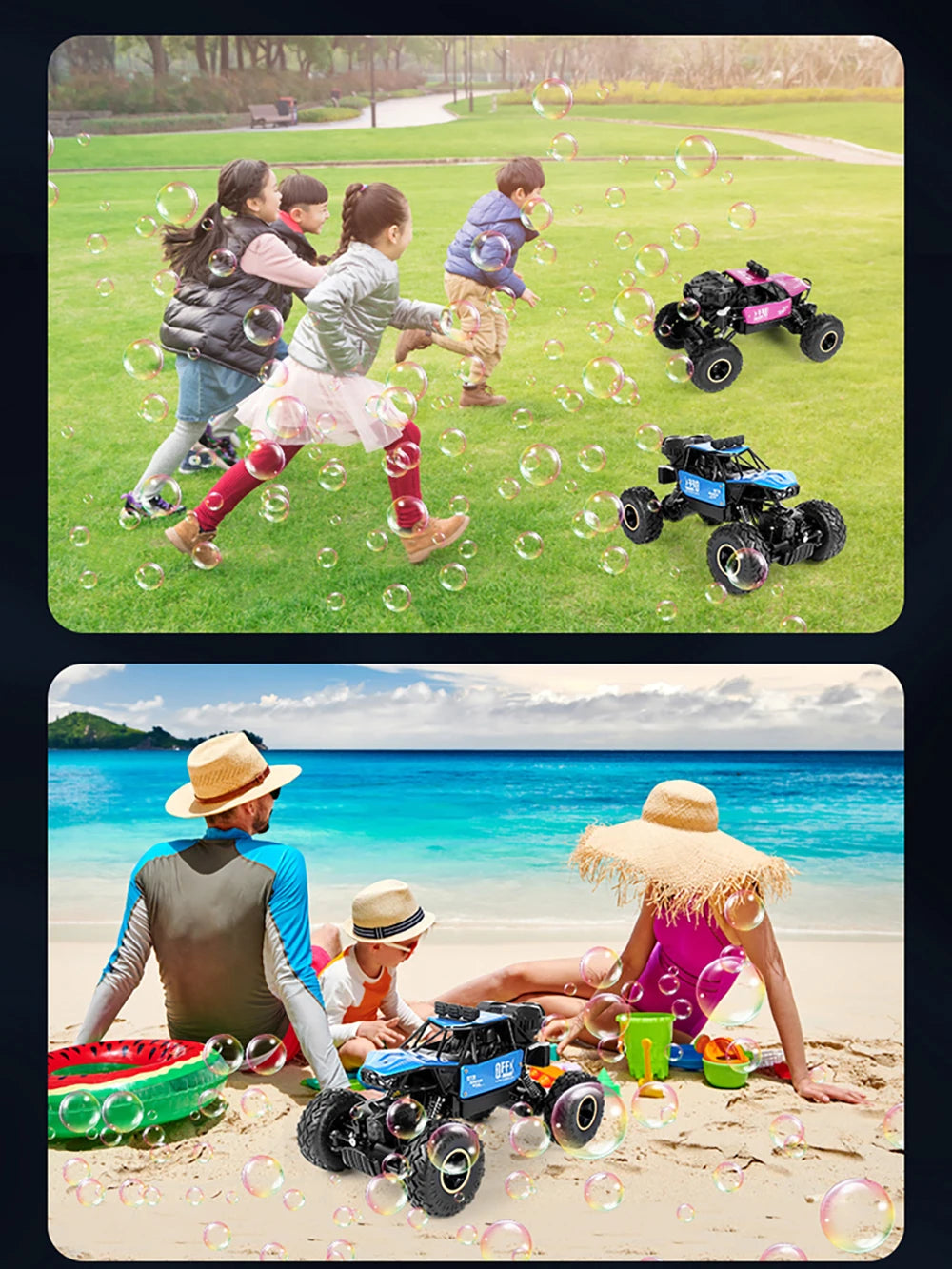Paisible 4WD RC Car, one 1800mah battery can also last about 60 minutes