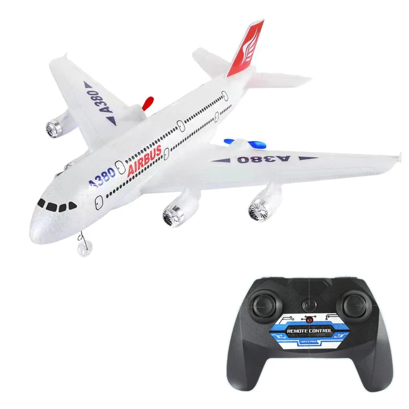 طائرة ايرباص A380 بوينغ 747 RC - لعبة التحكم عن بعد 2.4G طائرة ثابتة الجناح جيروسكوبية نموذج طائرة خارجية مع محرك هدية للأطفال 8 Airbus A380 Boeing 747 RC Airplane, Obrv REMOIEcontrVL 1 IELO 1280