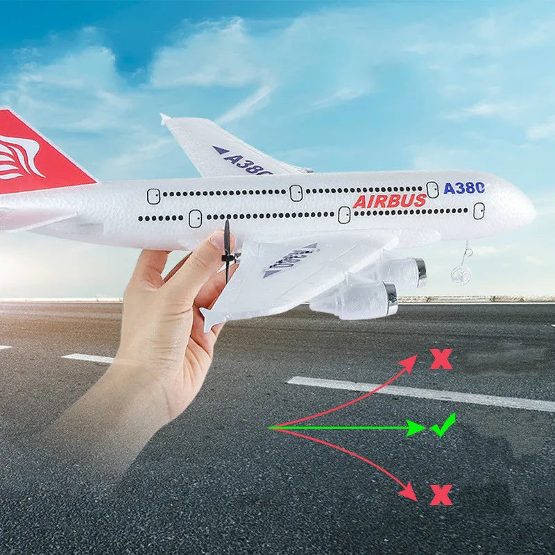 طائرة ايرباص A380 بوينغ 747 RC - لعبة التحكم عن بعد 2.4G طائرة ثابتة الجناح جيروسكوبية نموذج طائرة خارجية مع محرك هدية للأطفال 11 Airbus A380 Boeing 747 RC Airplane SPECIFICATIONS Warning