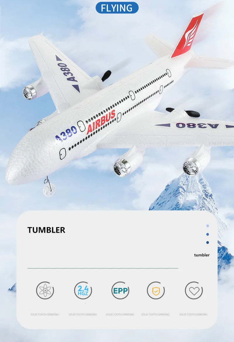 Airbus A380 Boeing 747 RC Airplane, 0 TUMBLER tumbler Raz EPP) SCUD TOOTH GM