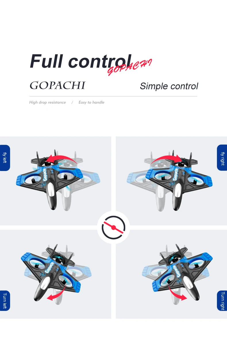 4DRC V17 RC Plane, GOPACHI Simple control High drop resistance to handle 2 9 3 2 Eas