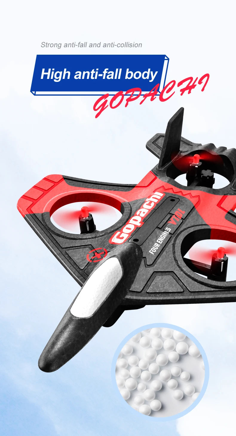 4DRC V17 RC Plane, Strong anti-fall and anti-collision Body 90p7 12?n 1 F