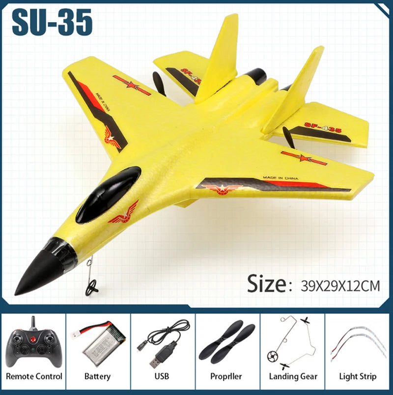 RC Aircraft SU-35 Plane, SU-35 Ceetda Size: 39X29X12CM Remote Control