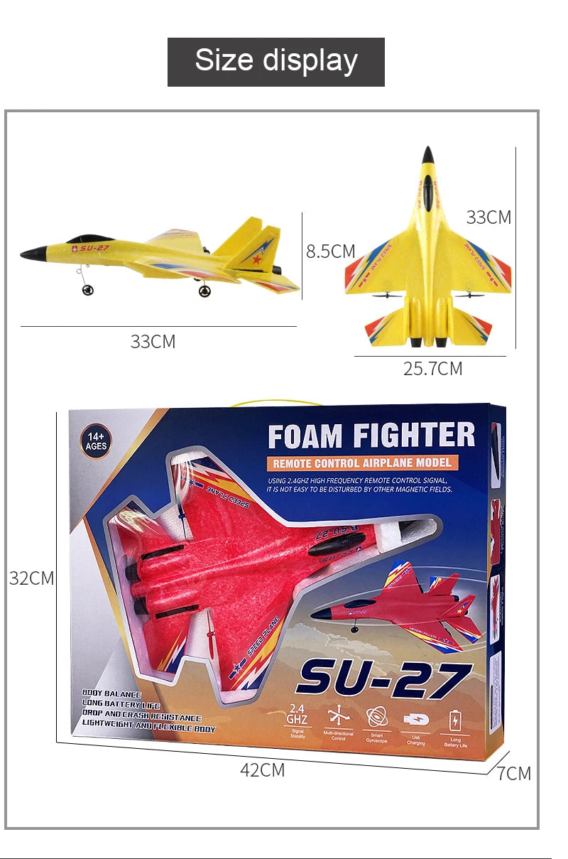 RC Aircraft SU-35 Plane, FOAM FIGHTER REMOTE CONTROL AIRPLANE MMODEL
