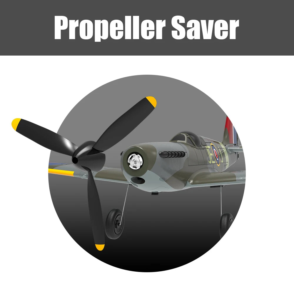 Eachine Spitfire RC Airplane, ONE-KEY U-TURN,the plane returns by the opposite direction that the