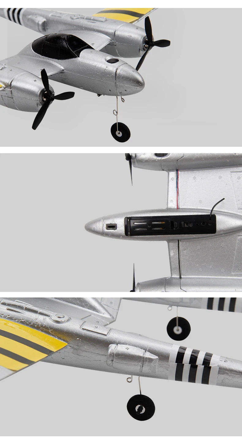 FX-816 P38 RC Airplane - 2.4GHz 4CH 