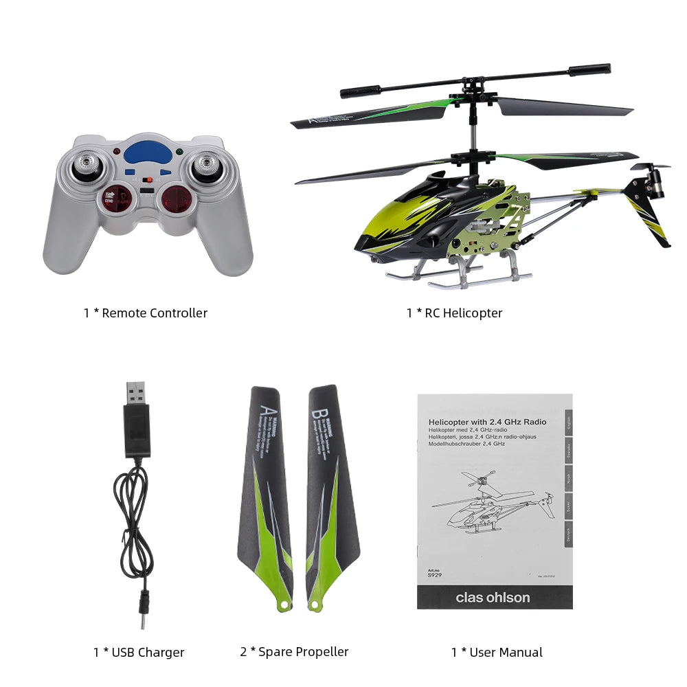 طائرة هليكوبتر Wltoys XK S929-A RC - 2.4G 3.5CH مع ضوء LED RC هليكوبتر ألعاب داخلية للأطفال المبتدئين والأطفال أزرق وأحمر وأخضر 12 Wltoys XK S929-A RC Helicopter, Remote Controller RC Helicopter with 2.4 GHz Radio Hclkoor
