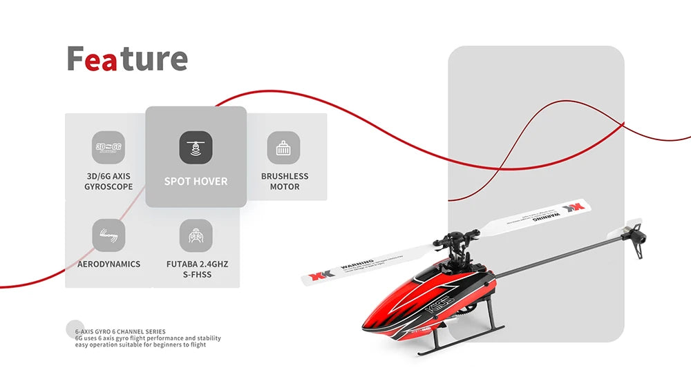 Wltoys K110S RC Helicopter, Feature 8OZG 2 30/66 AXIS BRUSHLESS Spo