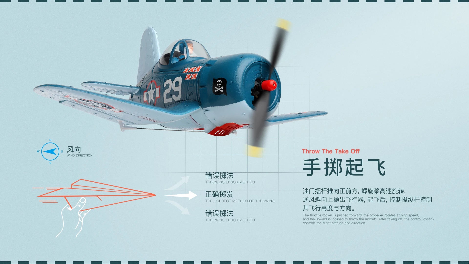 طائرة WLtoys XK A500 A250 RC - 2.4G 3D 6G 4Ch RC طائرة ثابتة الجناح طائرة ألعاب خارجية بدون طيار RTF نسخة مطورة محرك مؤازر رقمي 1020 27 WLtoys XK A500 A250 RC Plane, the throttle rocker is pushed forward, the propeller rotates at high speed .