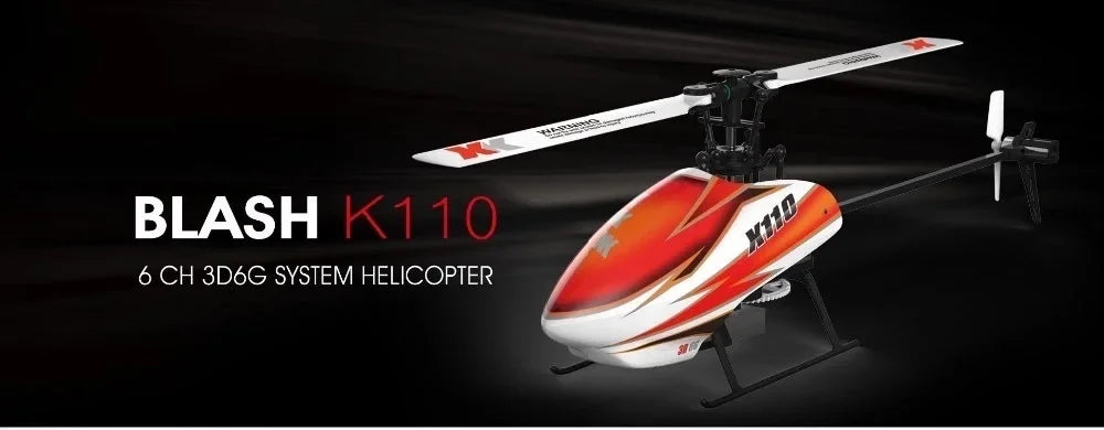 طائرة هليكوبتر WLtoys XK K110 RC - 2.4G 6CH 3D 6G 6 محاور نظام محرك بدون فرشاة RC كوادكوبتر ألعاب التحكم عن بعد للأطفال هدايا 16 WLtoys XK K110 RC Helicopter, BLASH K110 6 CH 3D6G SYSTEM HELICOP