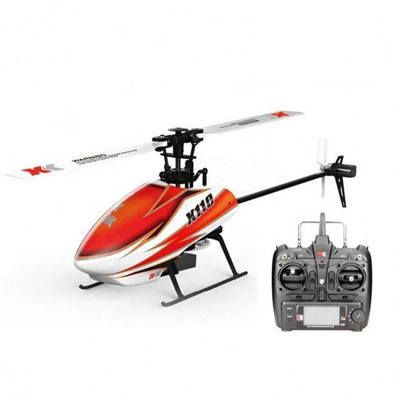 طائرة هليكوبتر WLtoys XK K110 RC - 2.4G 6CH 3D 6G 6 محاور نظام محرك بدون فرشاة RC كوادكوبتر ألعاب التحكم عن بعد للأطفال هدايا 24 WLtoys XK K110 RC Helicopter, 3D mode uses a 3-axis gyroscope, which is responsive