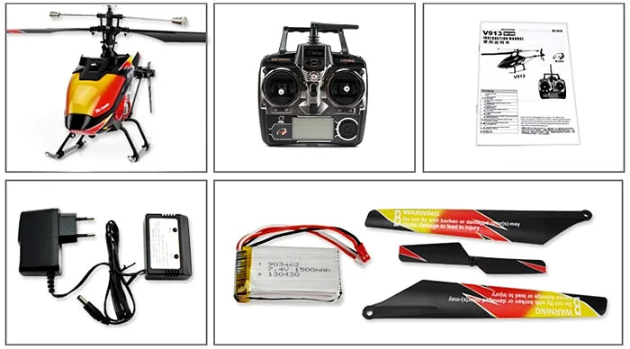 WLtoys V913 RC Helicopter, WLtoys V913 single propeller 2.4G 4CH MEMS 