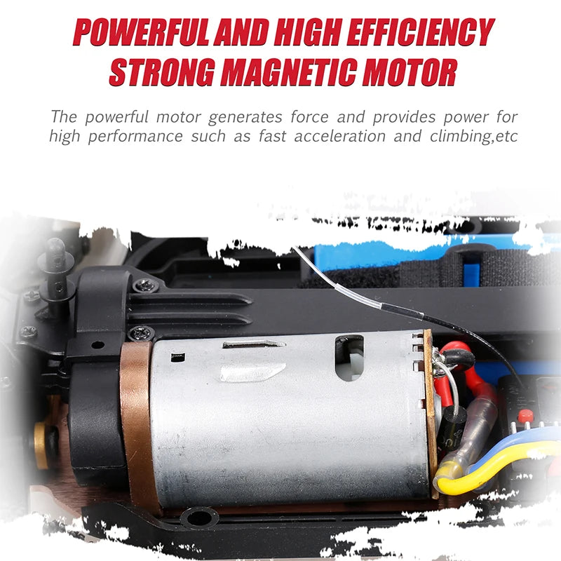 Wltoys 124017 124007 1/12 2.4G Racing RC Car, POWERFUL AND HIGH EFFICIENCY STRONG MAGNETIC MO