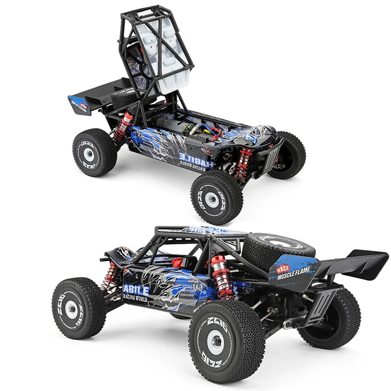 Wltoys 124017 124007 1/12 2.4G سيارات السباق RC 4WD محرك بدون فرشاة 75 كم/ساعة سرعة عالية للتحكم عن بعد على الطرق الوعرة ألعاب الانجراف لـ Aduit 84 Wltoys 124017 124007 1/12 2.4G Racing RC Car, IABI E' Loah 01n0707517 Trace M