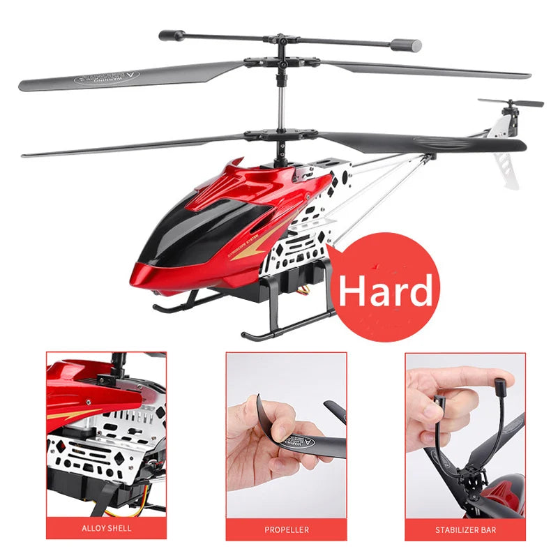 50CM RC Helicopters - 50CM Larger Size For Adults Altitude Hold Alloy RC Helicopter Big Extra Large Outdoor LED Light Kid Toys For Boys 20 50CM RC Helicopter, Hard ALLOY SHELL PROPELLER STABILIZER B