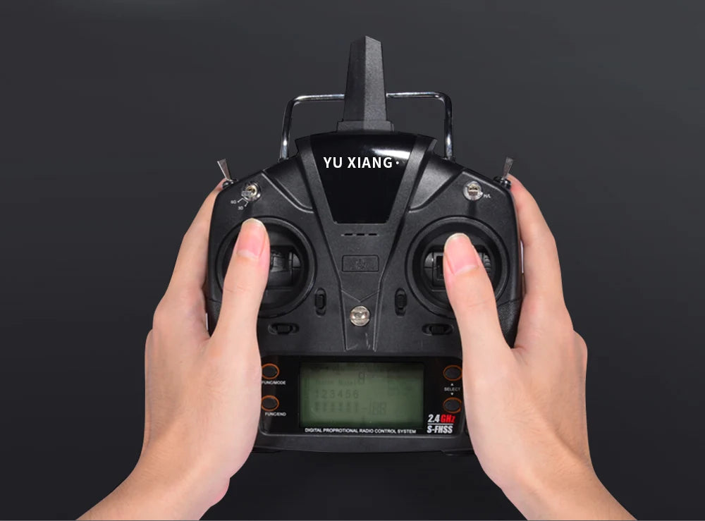 YXZNRC F09 RC Helicopter, the response speed is 60°/0.05ms, which makes the aircraft fly accurately, feel