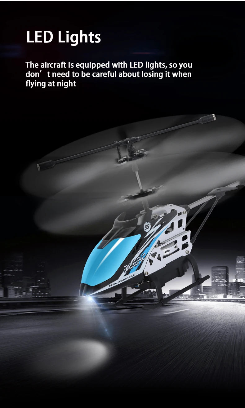 DEERC 8004B RC Helicopter, LED Lights The aircraft is equipped with LED lights, so you don' t need to