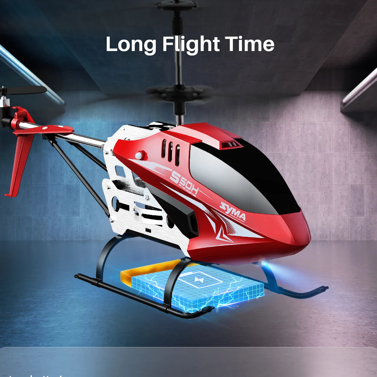 مروحية SYMA S50H RC - تثبيت ارتفاع الطائرة بالتحكم عن بعد، مفتاح واحد للإقلاع/الهبوط، نظام حماية مزدوج للمبتدئين 14 SYMA S50H RC Helicopter, you can have an exciting flight race with your kids during spare time