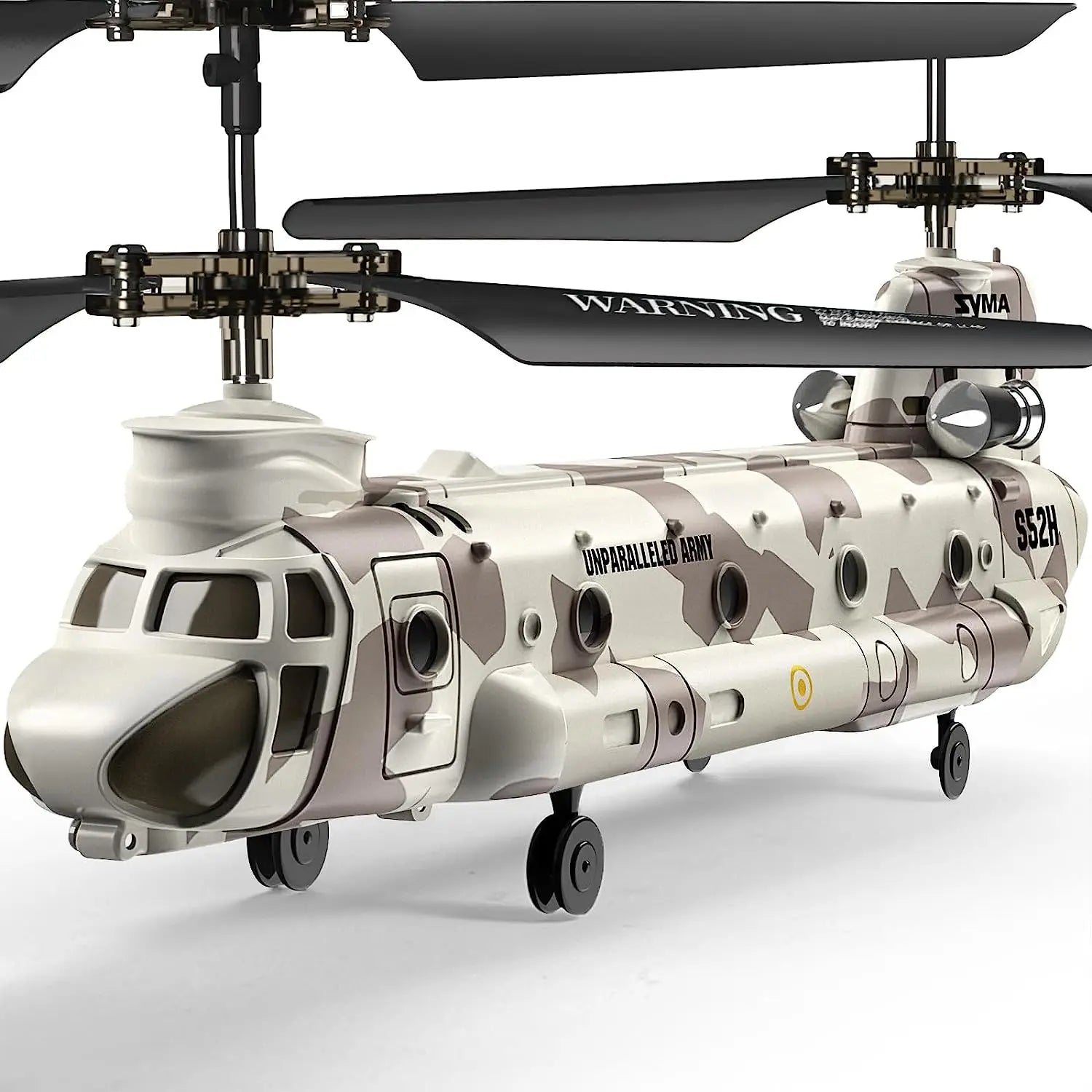 syma s52h مروحية التحكم عن بعد - 2.4 جيجا هرتز s52h النقل العسكري RC نموذج طائرة عسكرية مسلحة لعب للأطفال المشجعين العسكريين 8 SYMA S52H Remote Control Helicopter, WATRLTTIG EYMA HRHY 9594 HNPHRALFL