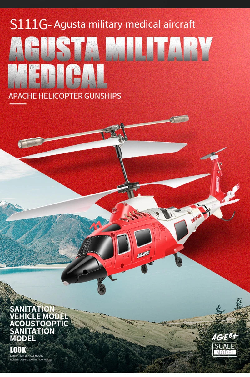 SYMA S109G Rc Helicopter, AAISTA MTILITARY Me bICaL APACHE HELI