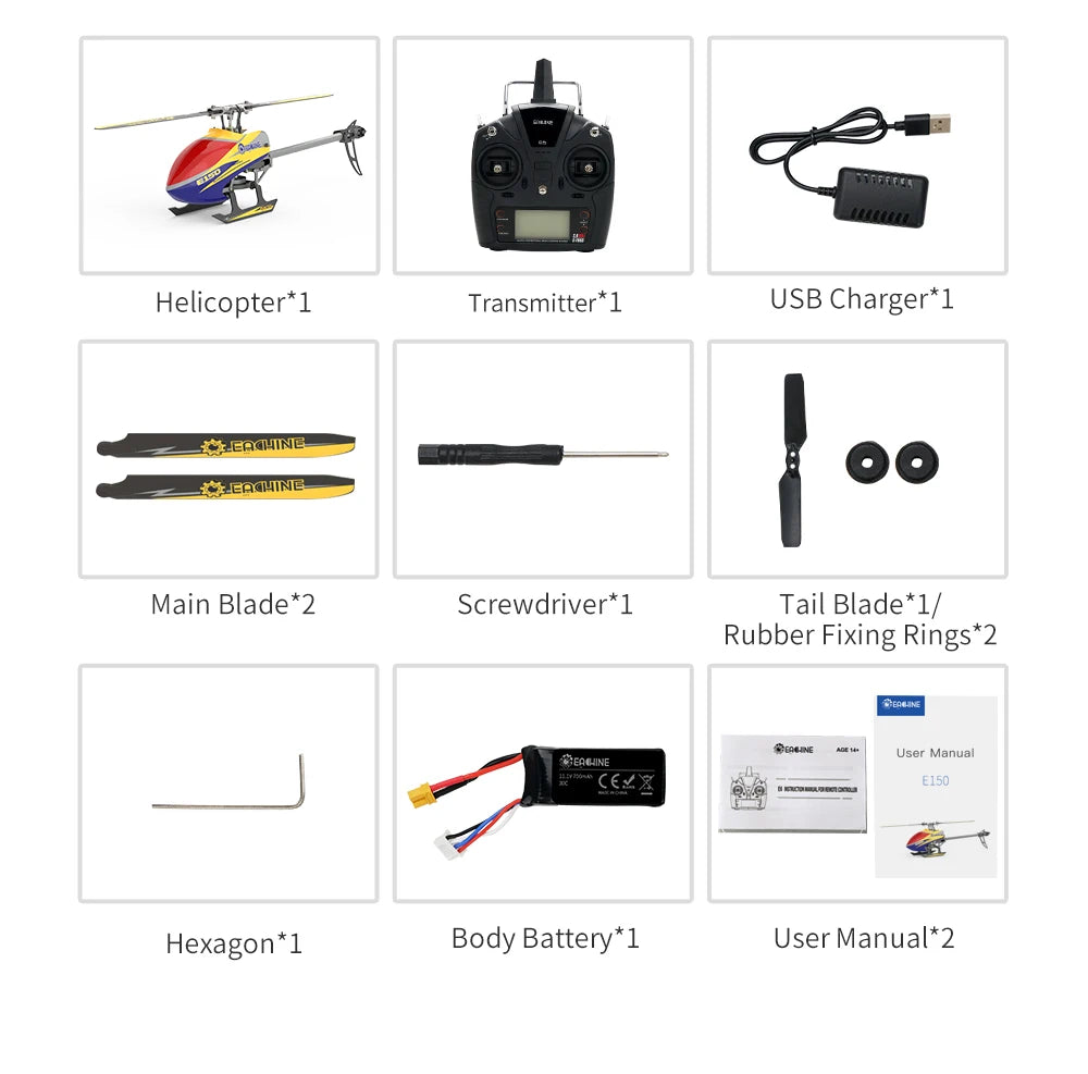 Eachine E150 RC Helicopter, EATHINE (6z DEALAnn@aFunu E150 Hexagon