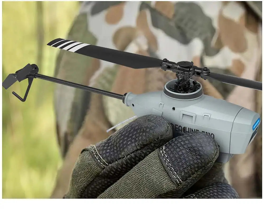 Eachine E110 RC Helicopter C127 Helicopter, Eachine E110 RC Helicopter, Adopt single propeller without flap design, high efficiency and good wind resistance