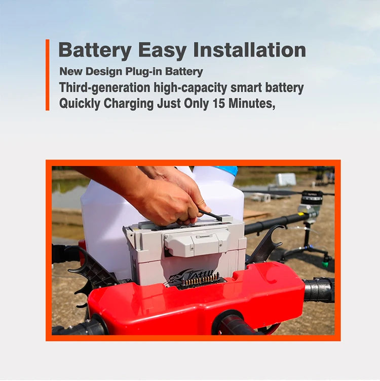 TYI 3W TYI6-20C 20L Agriculture Spray Drone, Battery Easy Installation New Design Plug-in Battery Third-generation high-capacity smart battery