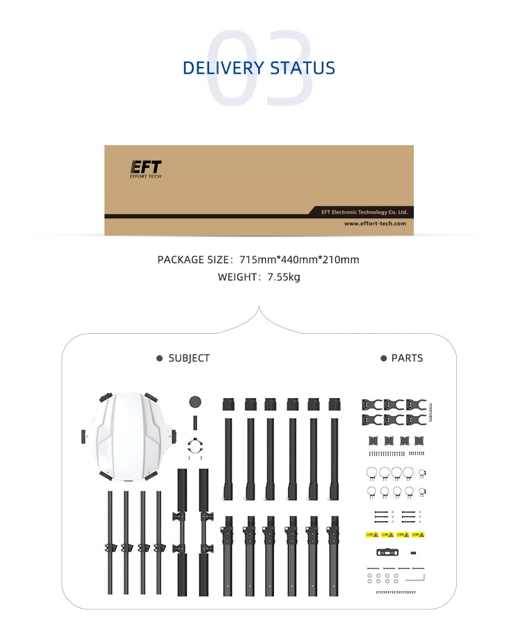 EFT E610P 10L Agriculture Drone, EFt EFT Elettronic Technalagy Www-c