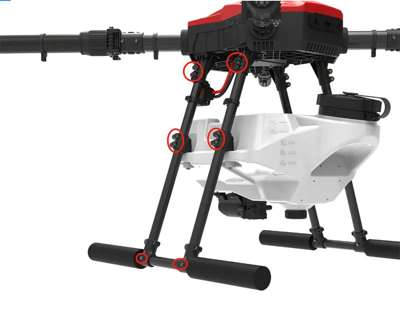 طائرة بدون طيار زراعية EFT E416P 16L - إطار طائرة بدون طيار 4 محاور، خزان مياه 16 لتر، 16 كجم، طائرة بدون طيار مع محرك Hobbywing X9، JIYI K3A PRO 19 EFT E416P 16L Agriculture Drone, Designed for 12-4S Lipo batteries.