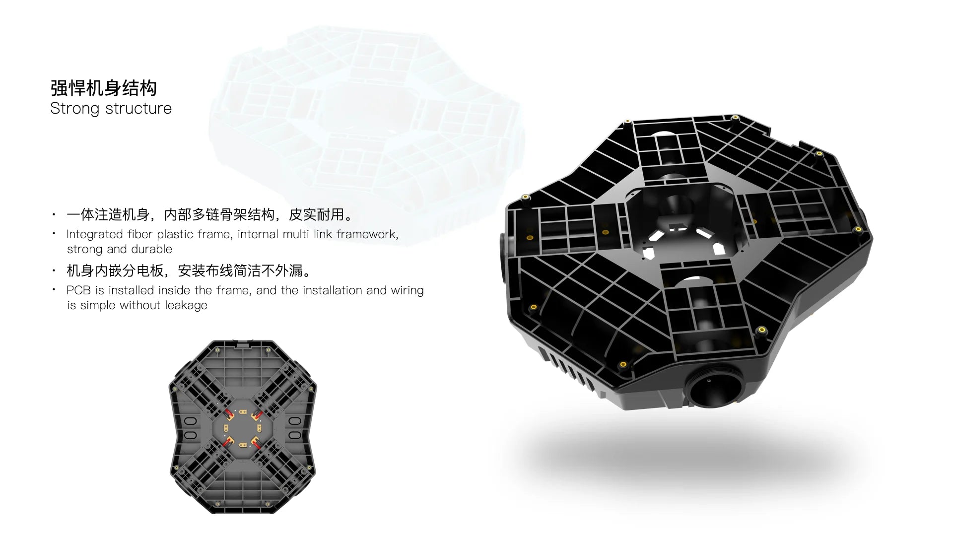 JIS EV422 22L Agriculture drone, s4h4M2T*K8 PCB is installed inside the frame,
