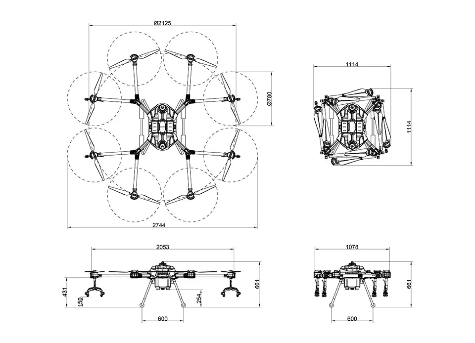 EFT G20 22L Agriculture Drone, this streamlined approach not only enhances structural integrity but also simplifies maintenance for users