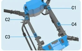 AGR B70 70L Agriculture Drone, high-strength down-folding arm, stable and durable . Elim