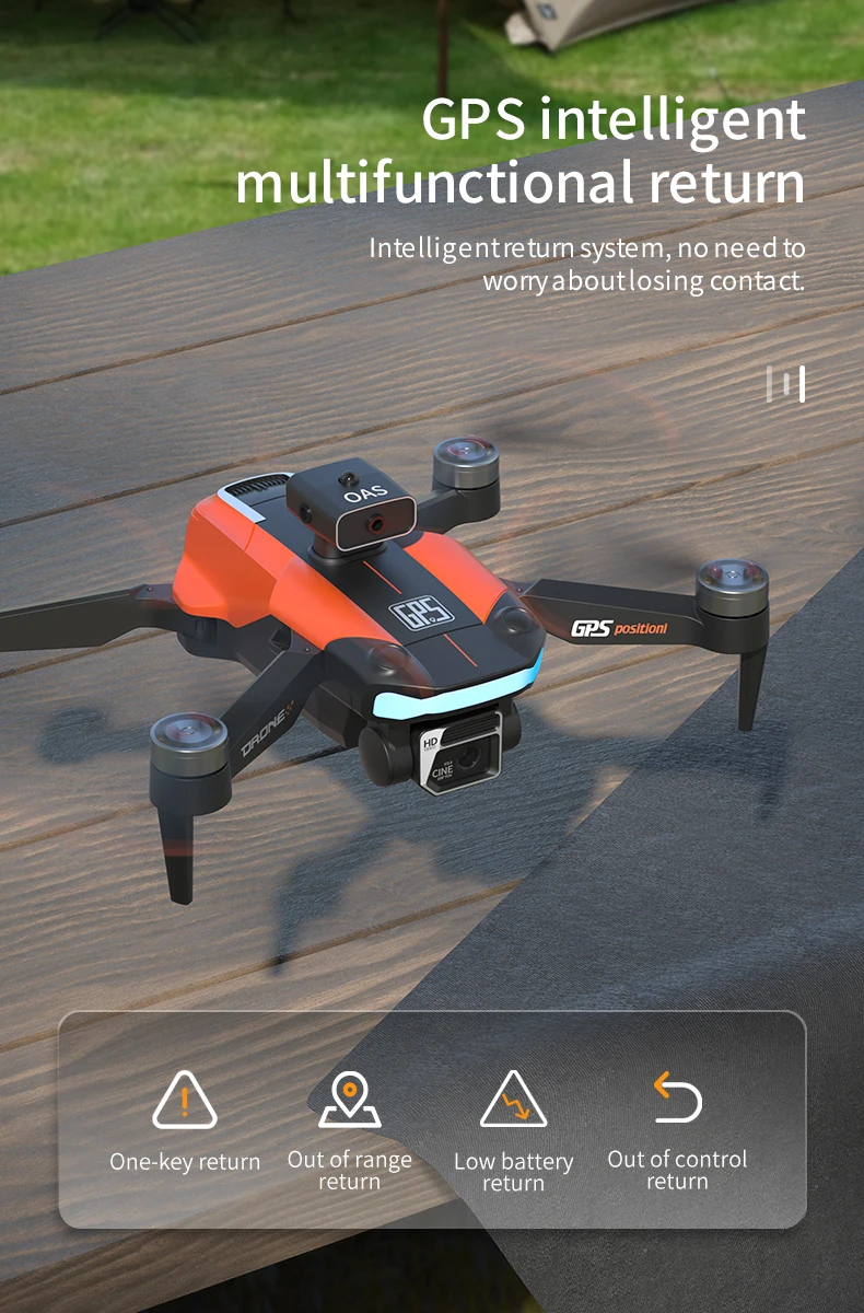 JJRC X26 无人机，GPS 智能多功能返回返回系统，无需担心丢失联系。
