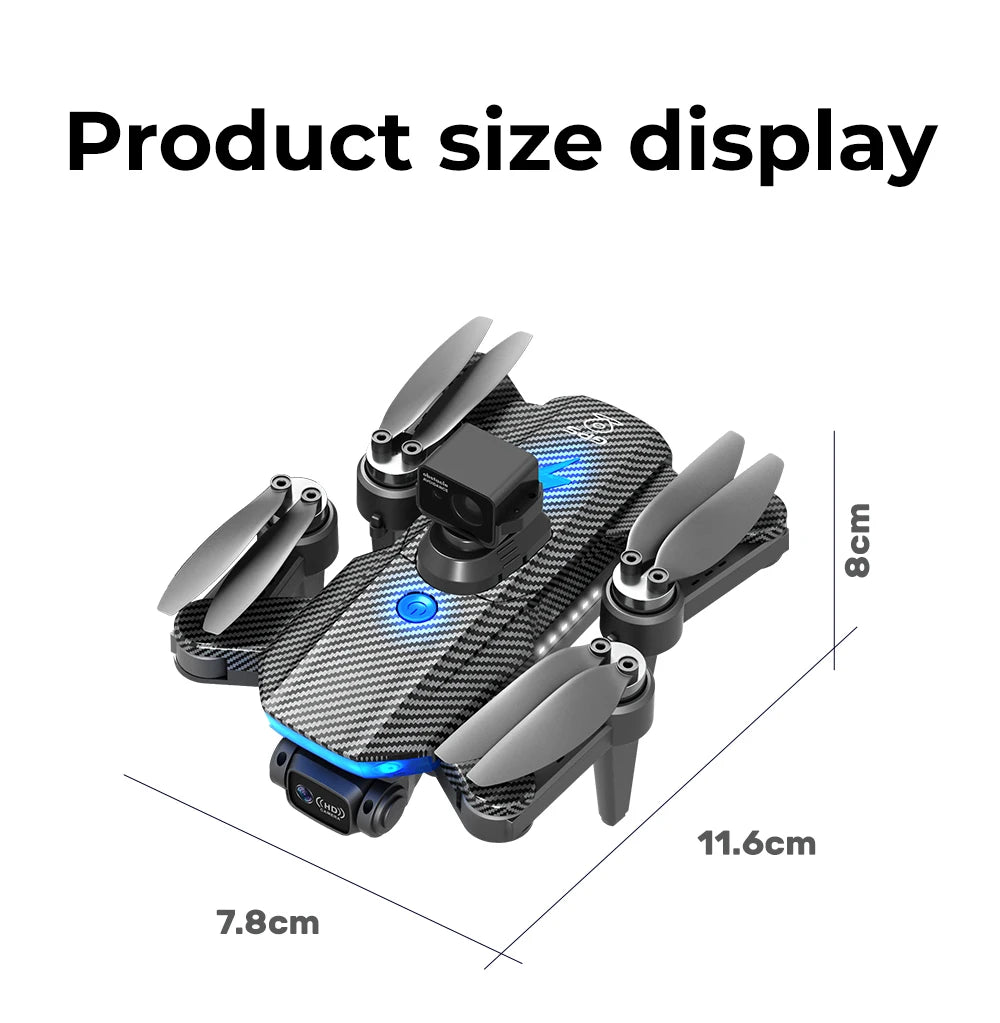 HJ90 PRO GPS Drone, Product size display 8 11.6cm 7.8cm (H
