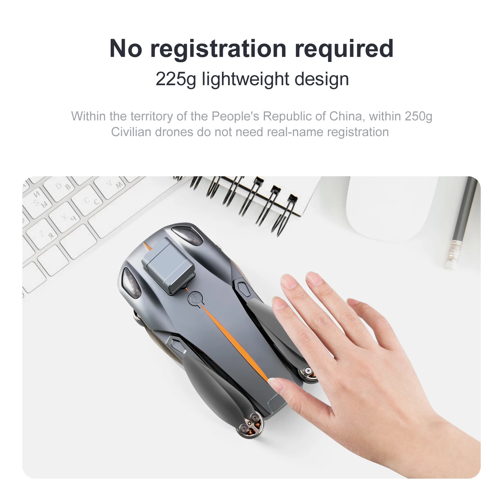 K911 MAX GPS Drone, no registration required 225g lightweight design Within the territory of the People's Republic of China