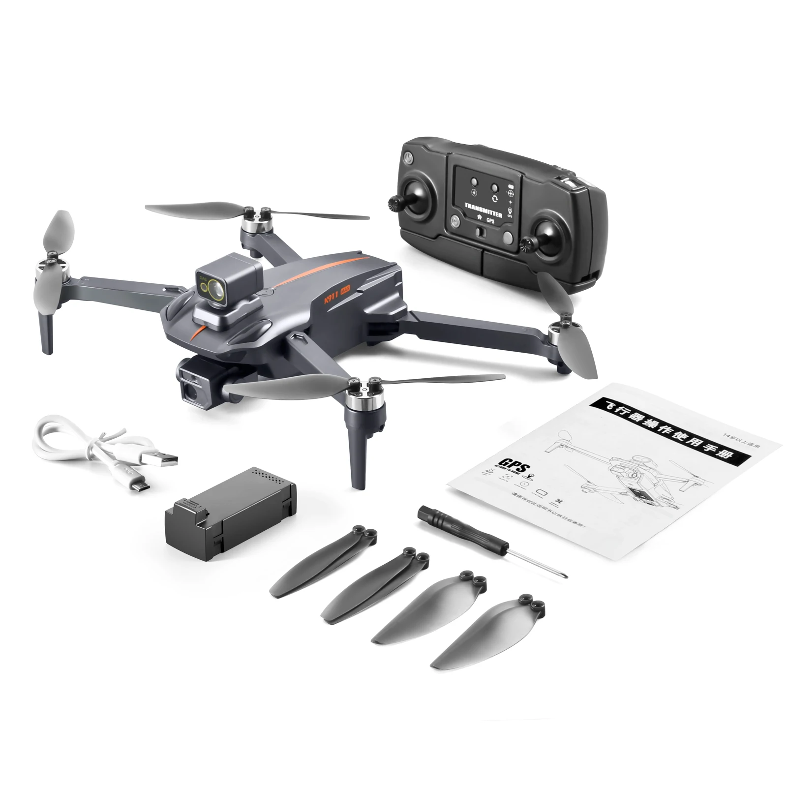 K911 MAX GPS Drone, 911MAX features: 360° omnidirectional laser obstacle avoidance Flight Environment: Indoor/