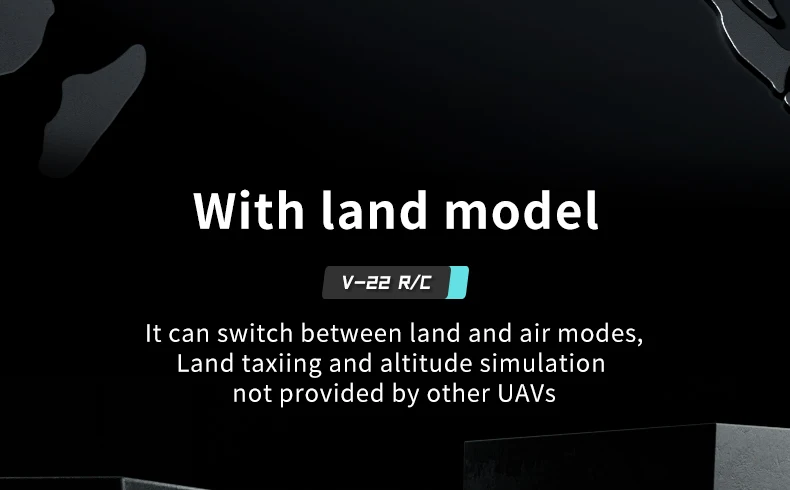 JJRC X27 Drone, Land model V-2z R/C can switch between land and air modes, Land taxiing