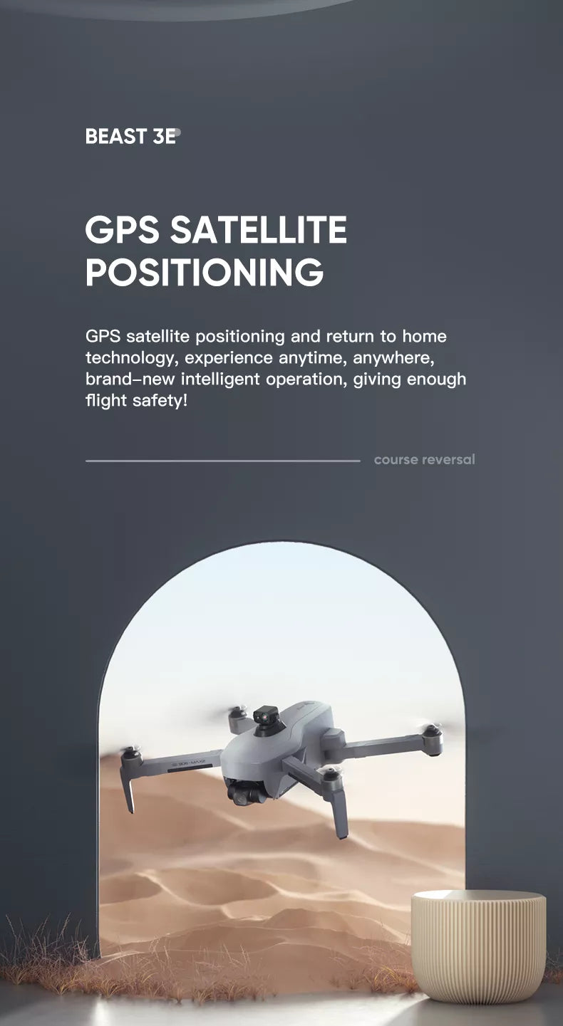 ZZLRC Beast 3E SG906 MAX 2 Drone, BEAST 3E GPS SATELLITE POSITIONING GPS satellite positioning and return