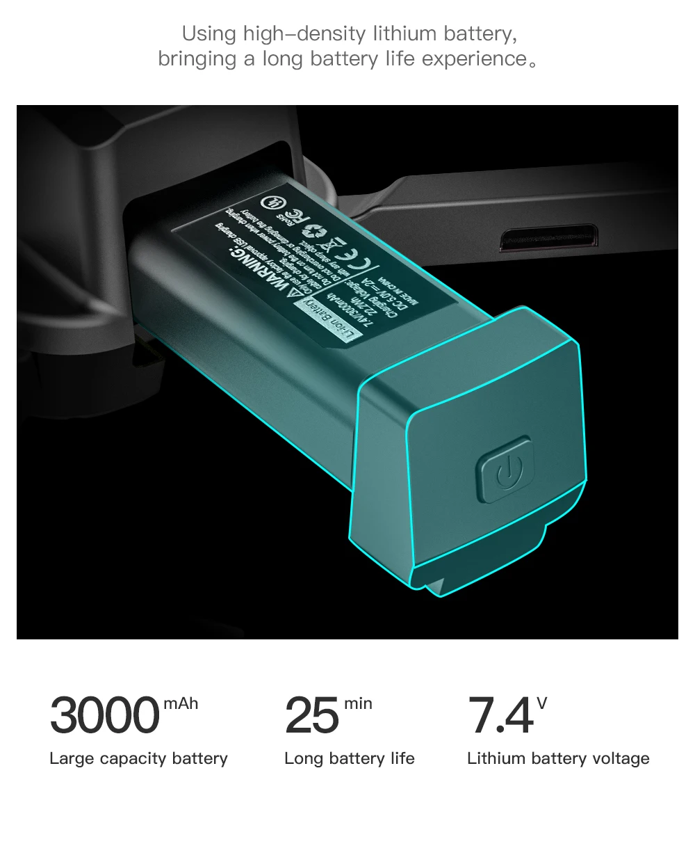 L800 Pro2 Drone, Using high-density Iithium battery, bringing a long battery