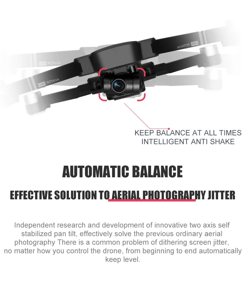 8811 Pro Drone مع بطاقة SD 32G/64 TF - 5G WIFI FPV RTR مع كاميرا 6K HD 2 محور مضادة للاهتزاز ذاتية التثبيت Gimbal Dron كاميرا احترافية بدون طيار 21 8811 Pro Drone, PRO RoiaiVA KEEP BALANCE AT ALL TIMES INTELL