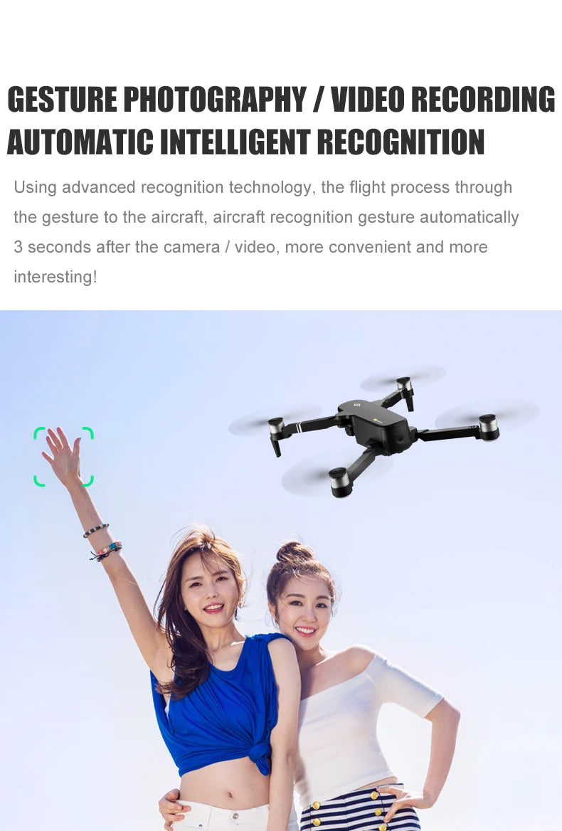 8811 Pro Drone مع بطاقة SD 32G/64 TF - 5G WIFI FPV RTR مع كاميرا 6K HD 2 محور مضادة للاهتزاز ذاتية التثبيت Gimbal Dron كاميرا احترافية بدون طيار 34 8811 Pro Drone, GESTURE PHOTOGRAPHY VIDEO RECORDING AUTOMATIC
