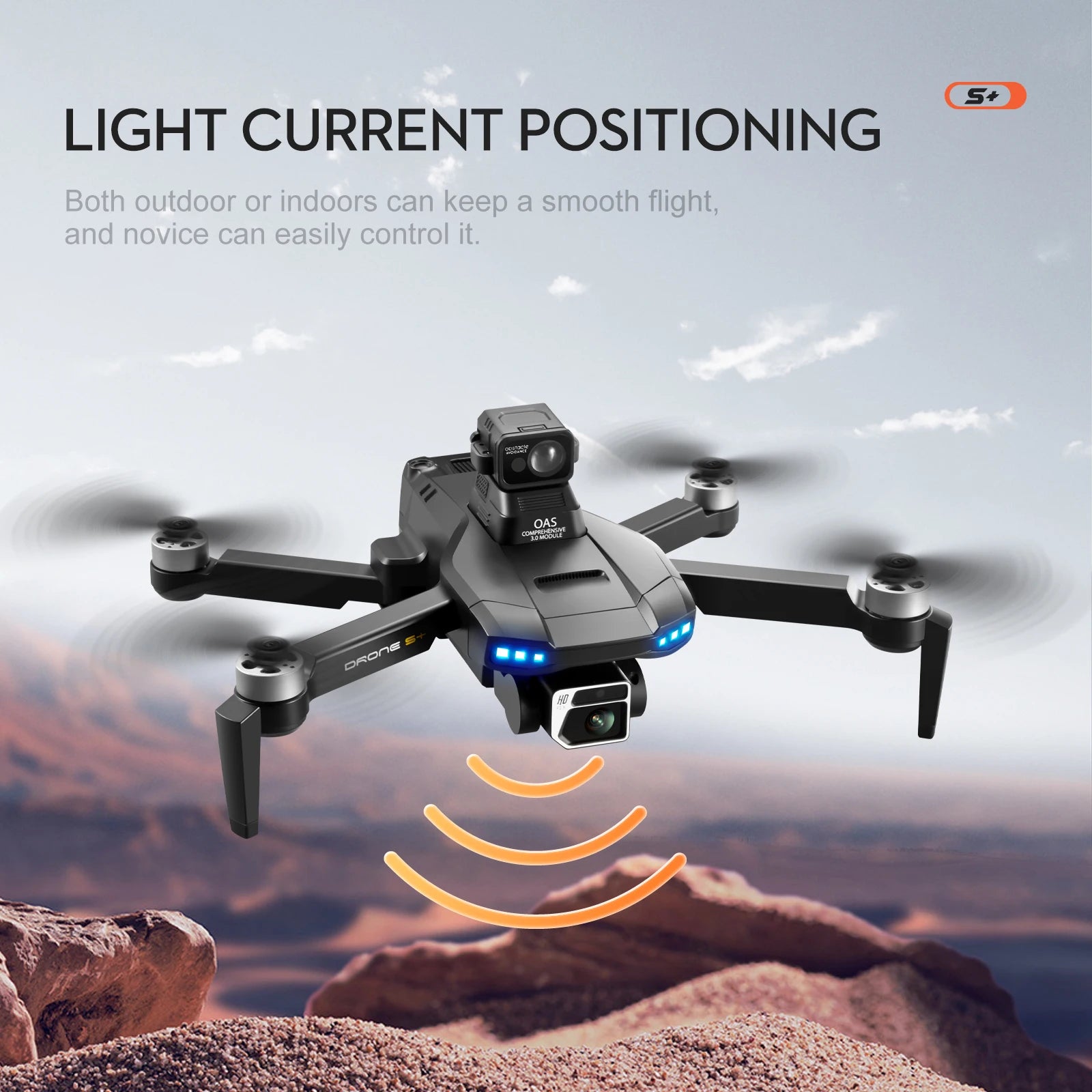S+ Drone / S Plus Drone - GPS 6K HD كاميرا مزدوجة عالية الدقة RC مسافة 1200 متر تجنب عوائق الليزر التصوير الجوي بدون فرش محرك قابل للطي كوادكوبتر كاميرا احترافية بدون طيار 26 S+ Drone, e038 OAS Coyo MOBIsNe DFONE DF