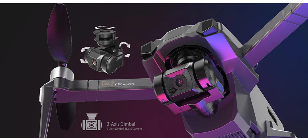 B18 Pro Drone, EIS aKojoeps 3-Axis Gimbal 3-A
