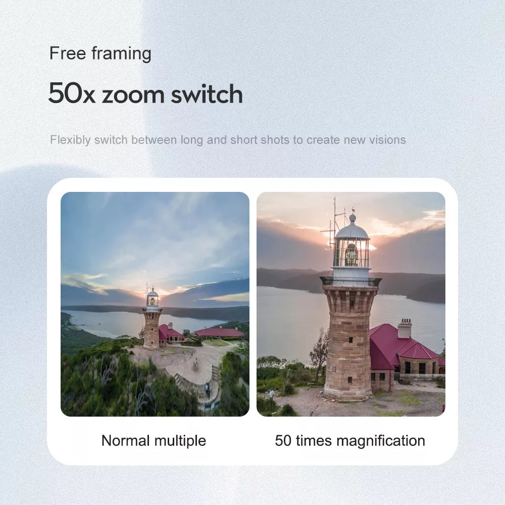 LSRC S7S Drone, multiple 50 times magnification to create new visions . free framing SOx