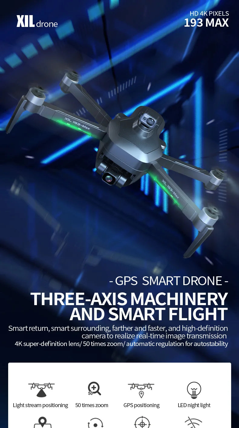 4Drc 193 Max Drone, HD 4K PIXELS XILdrone 19