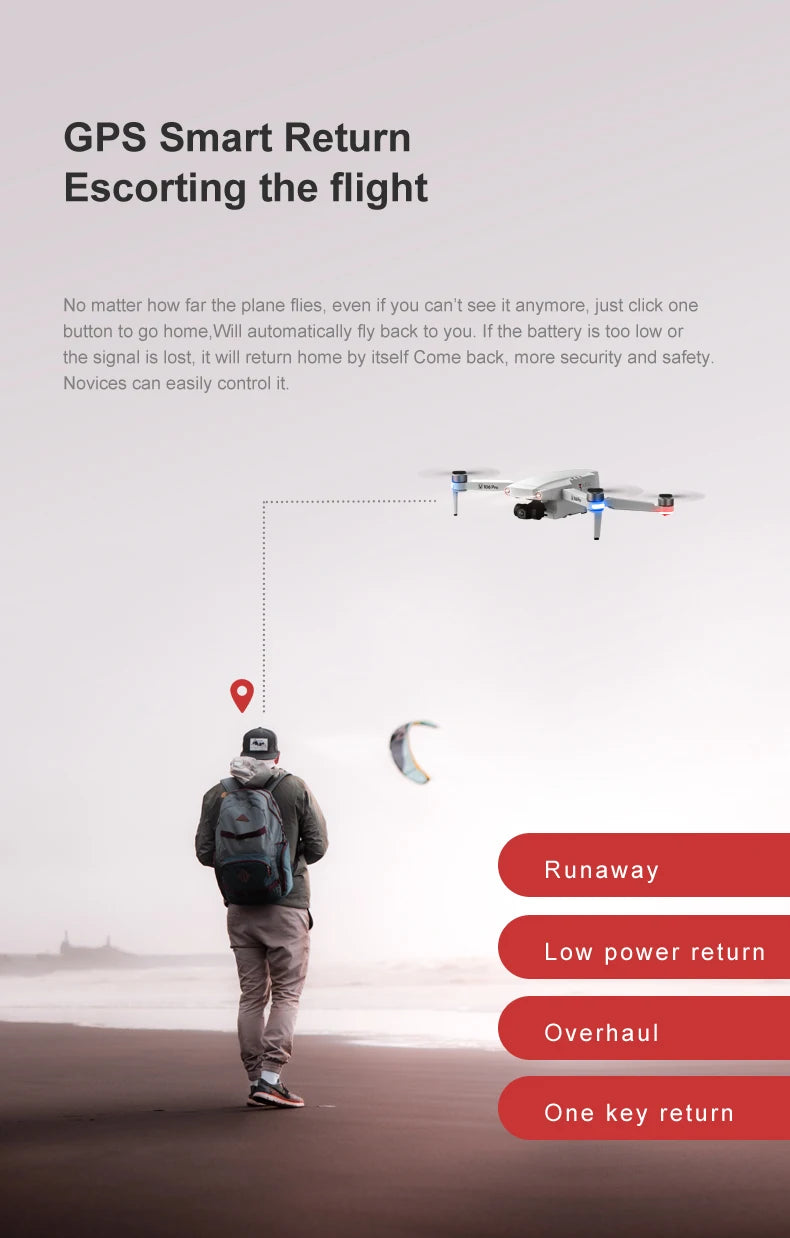 106 Pro GPS Drone - 4K HD كاميرا مزدوجة ثلاثية المحاور مضادة للاهتزاز Gimbal 5G WIFI FPV محرك بدون فرشاة قابلة للطي كوادكوبتر هدية لعبة كاميرا احترافية بدون طيار 22 106 Pro GPS Drone - 4