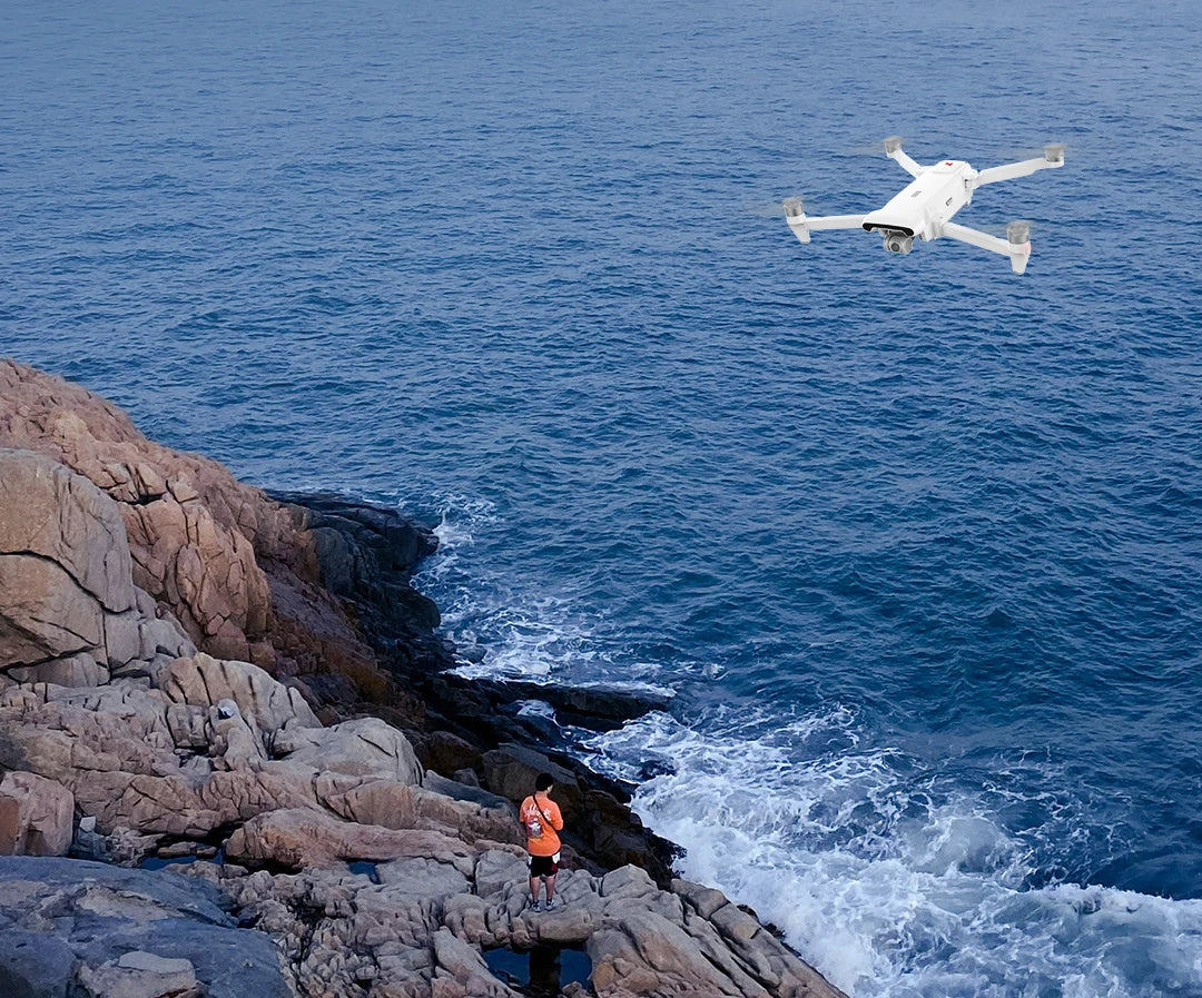 FIMI X8SE 2022 V2 Camera Drone, the controller is compatible with all smartphones and even with tablets including the iPad Mini .